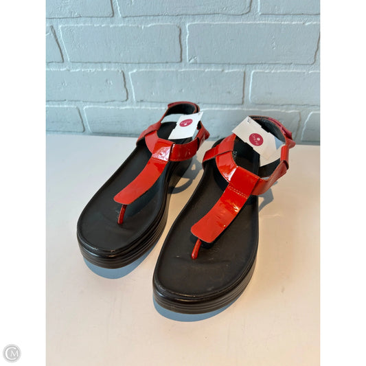 Sandals Flats By Donald Pliner In Red, Size: 8