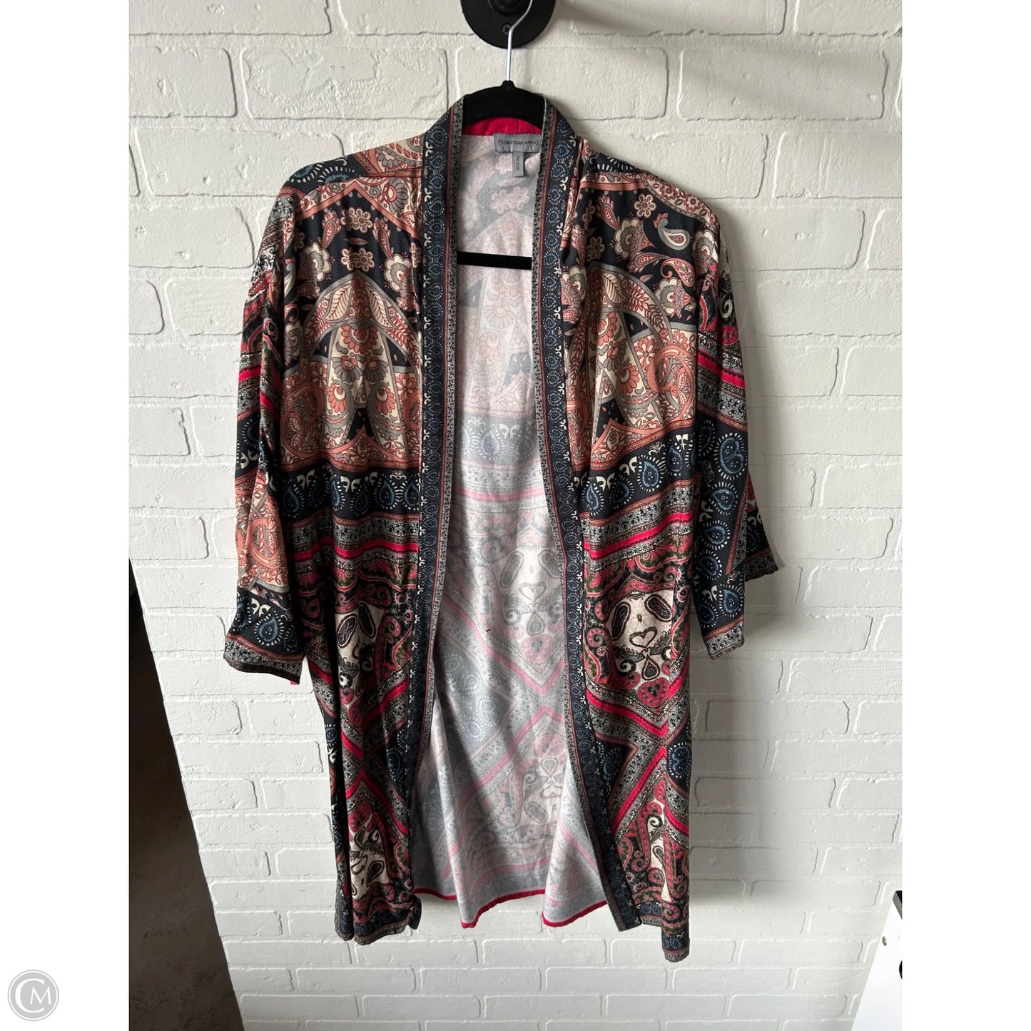 Kimono By Conditions Apply In Black & Red, Size: Osfm