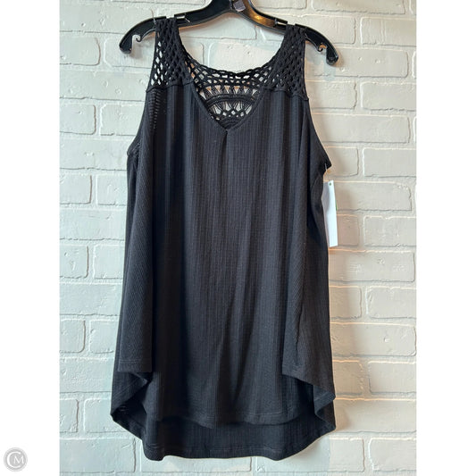 Top Sleeveless By Torrid In Black, Size: 1x