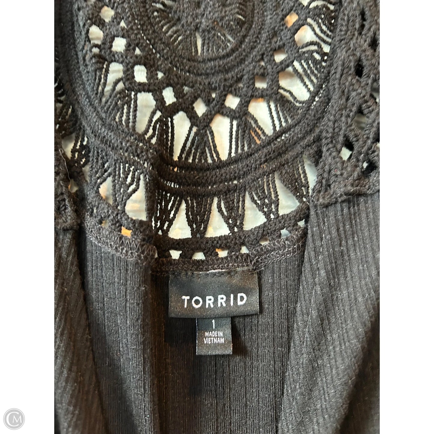 Top Sleeveless By Torrid In Black, Size: 1x