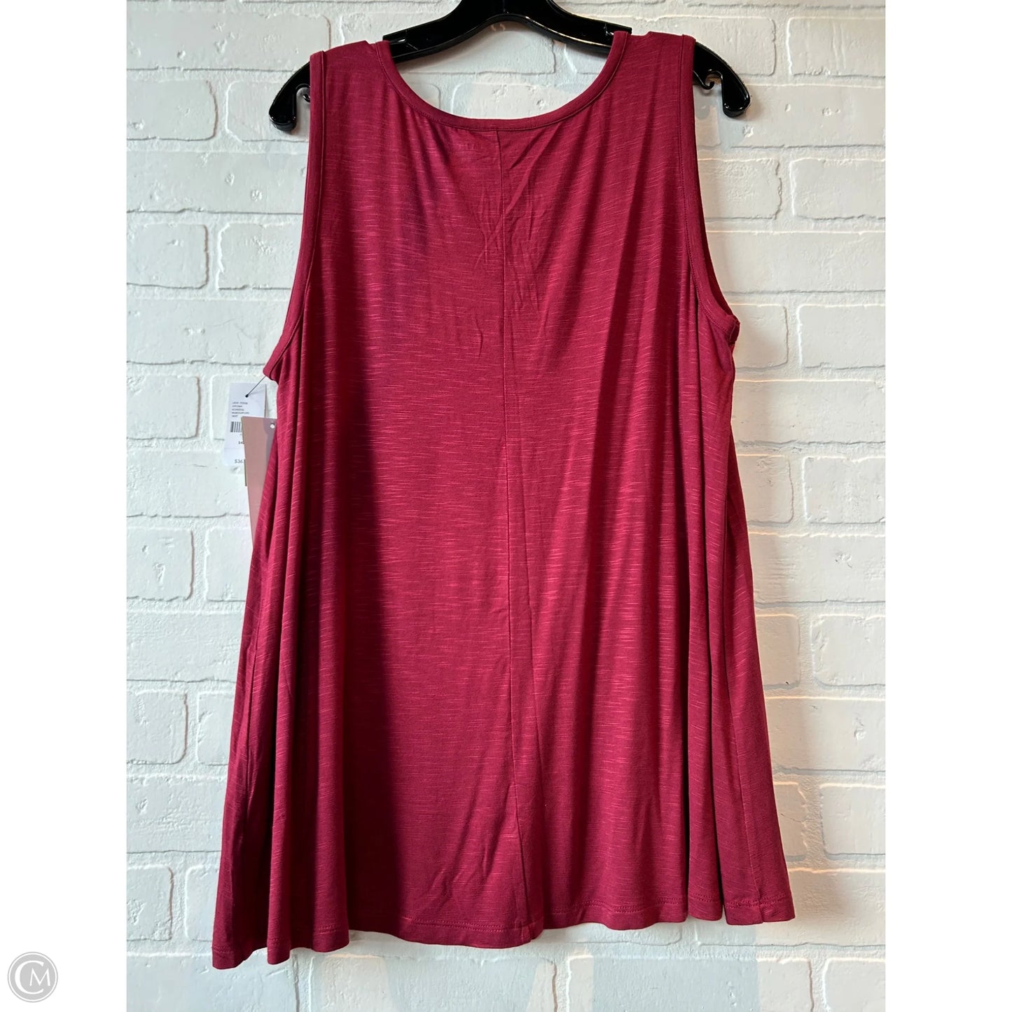 Top Sleeveless By Lane Bryant In Red, Size: Xl
