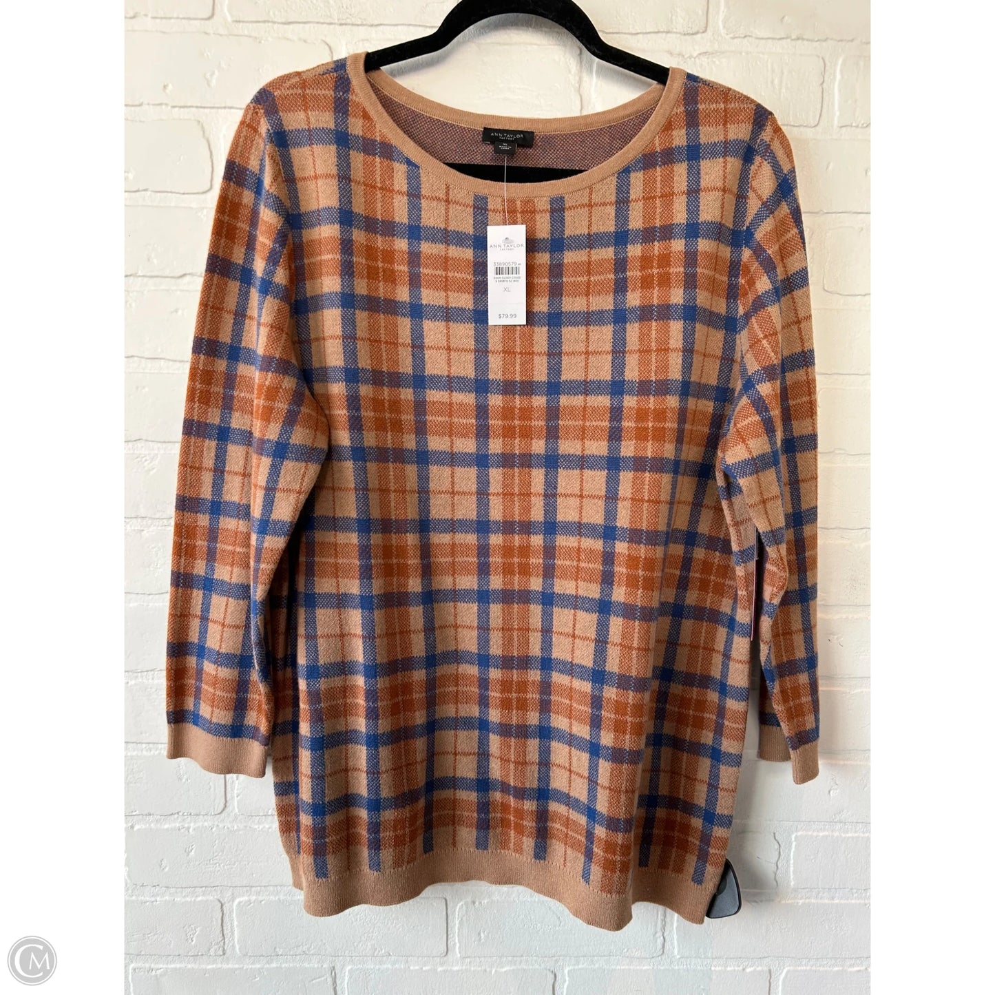 Sweater By Ann Taylor In Tan, Size: Xl