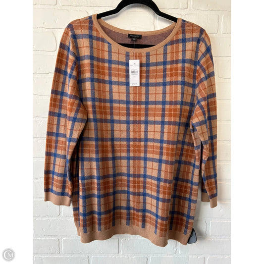 Sweater By Ann Taylor In Tan, Size: Xl