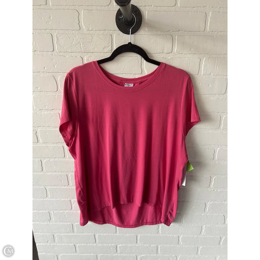 Athletic Top Short Sleeve By Athleta In Pink, Size: M