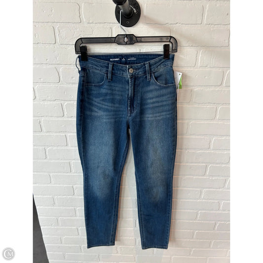 Jeans Straight By Old Navy In Blue Denim, Size: 0