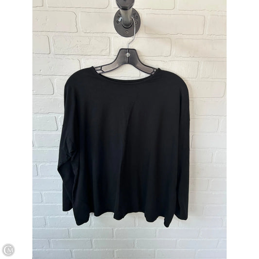 Top Long Sleeve Basic By J. Jill In Black, Size: L