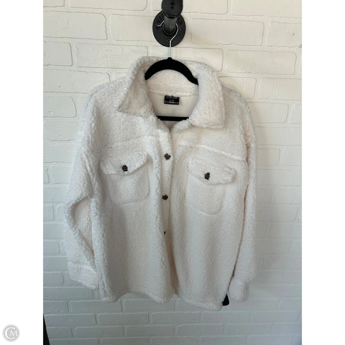Jacket Fleece By 32 Degrees In Cream, Size: M