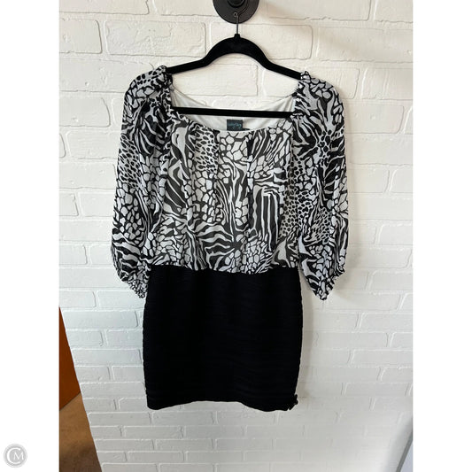 Dress Work By Gabby Skye In Black & White, Size: M