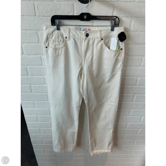 Jeans Straight By Cabi In Cream, Size: 6