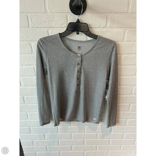 Top Long Sleeve By Cmb In Grey & White, Size: Xs