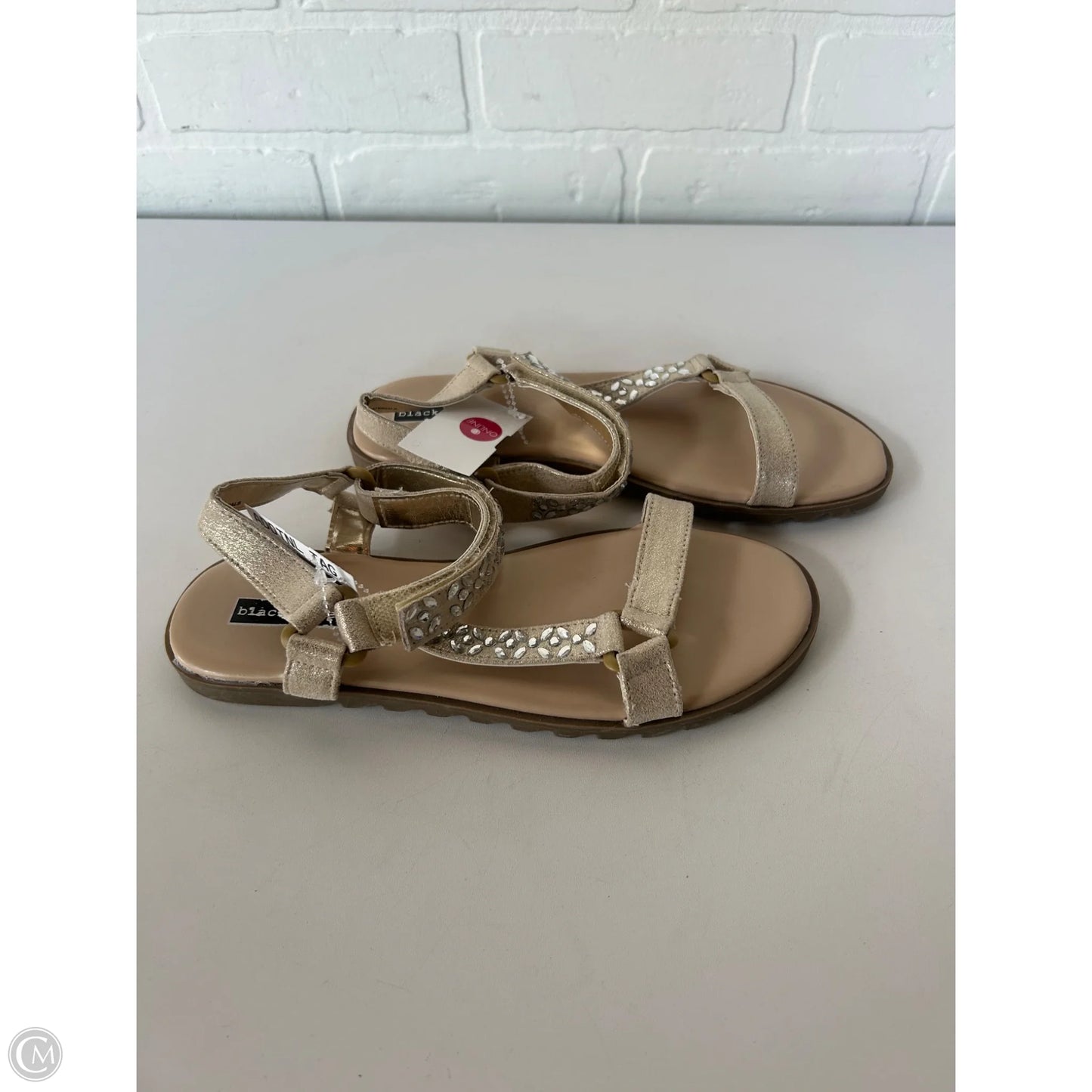 Sandals Flats By Black Rivet In Gold, Size: 7