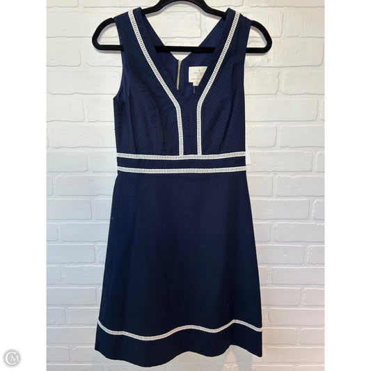 Dress Designer By Kate Spade In Blue & Cream, Size: Xs