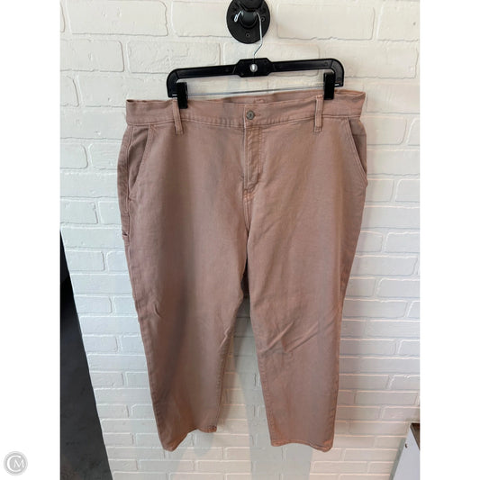 Jeans Straight By Old Navy In Tan Denim, Size: 20