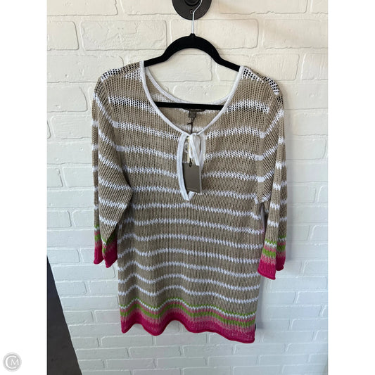 Swimwear Cover-up By Tommy Bahama In Tan & White, Size: Xl