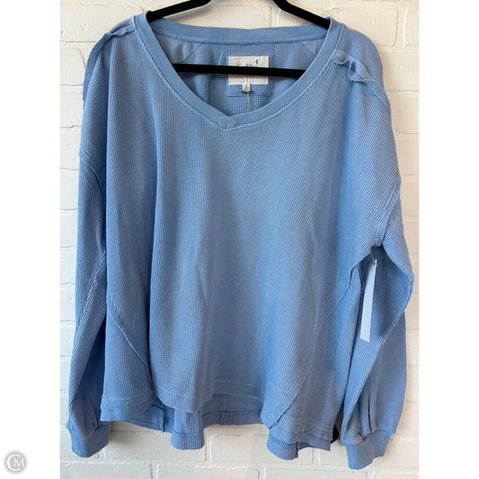 Top Long Sleeve By Grey State In Blue, Size: Xl