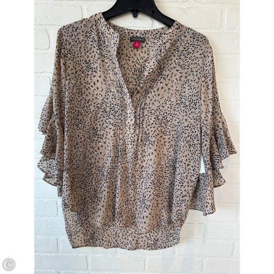 Top 3/4 Sleeve By Vince Camuto In Tan, Size: M