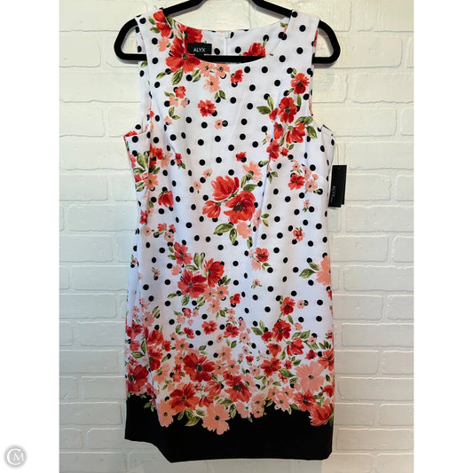 Dress Casual Midi By Alyx In Blue & Orange, Size: L