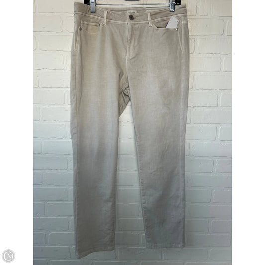 Jeans Straight By J. Jill In Beige, Size: 10
