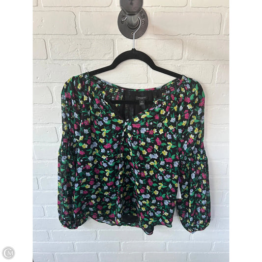 Top Long Sleeve By Ann Taylor In Black, Size: Xsp