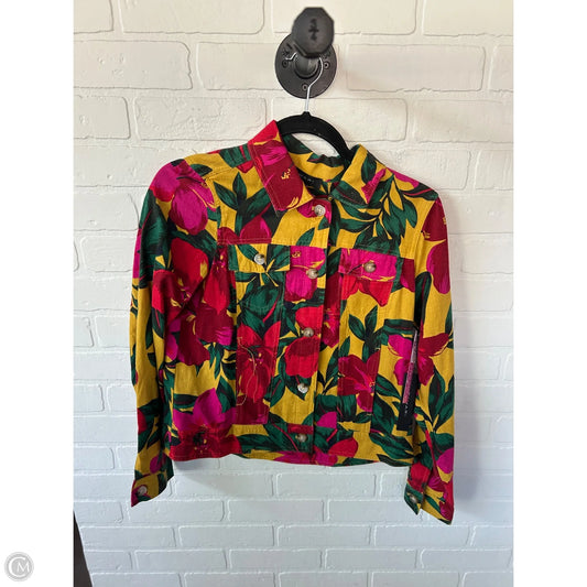 Jacket Other By Tahari By Arthur Levine In Red & Yellow, Size: S