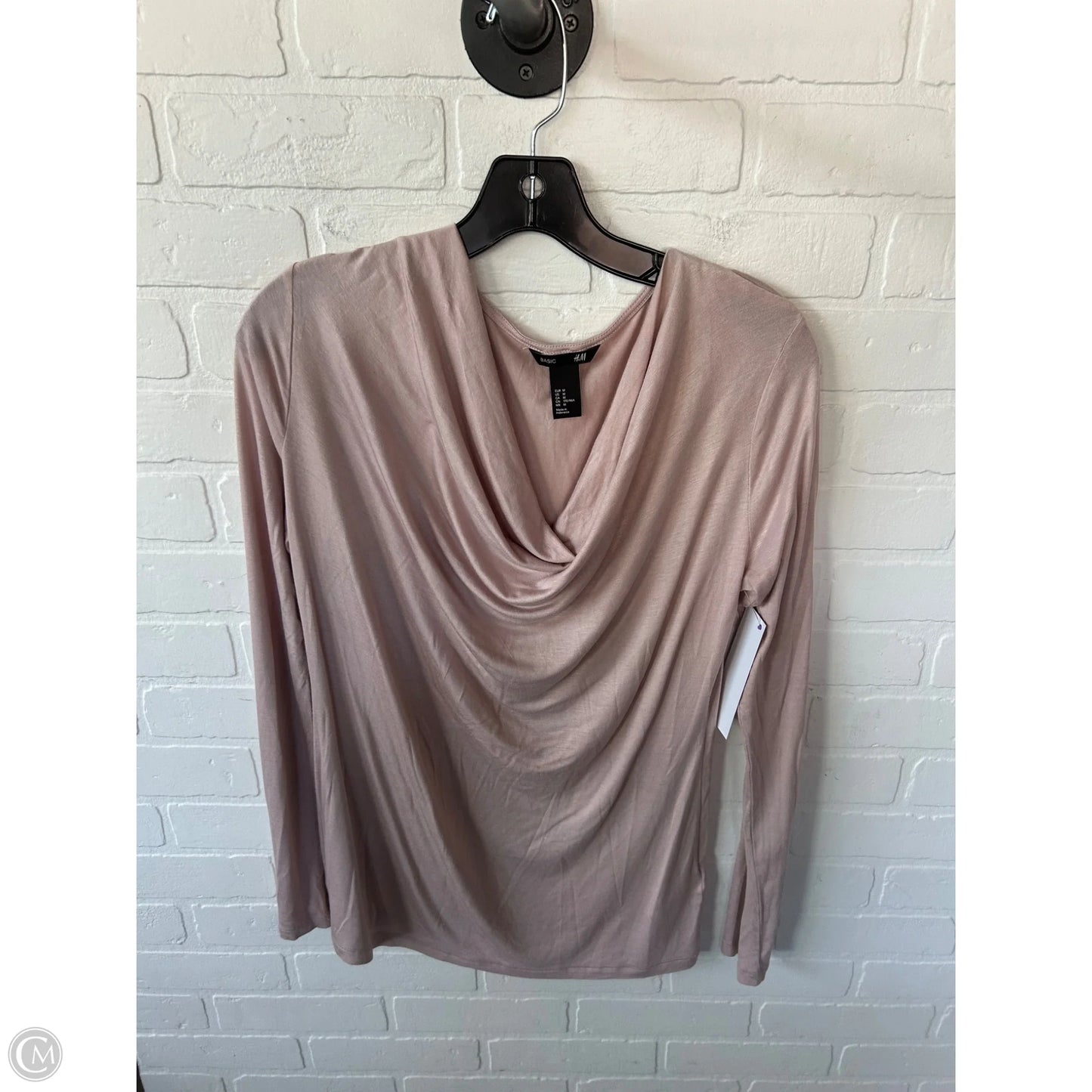 Top Long Sleeve Basic By Ana In Pink, Size: M
