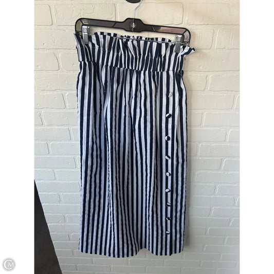 Skirt Maxi By Cmb In Blue & White, Size: 8