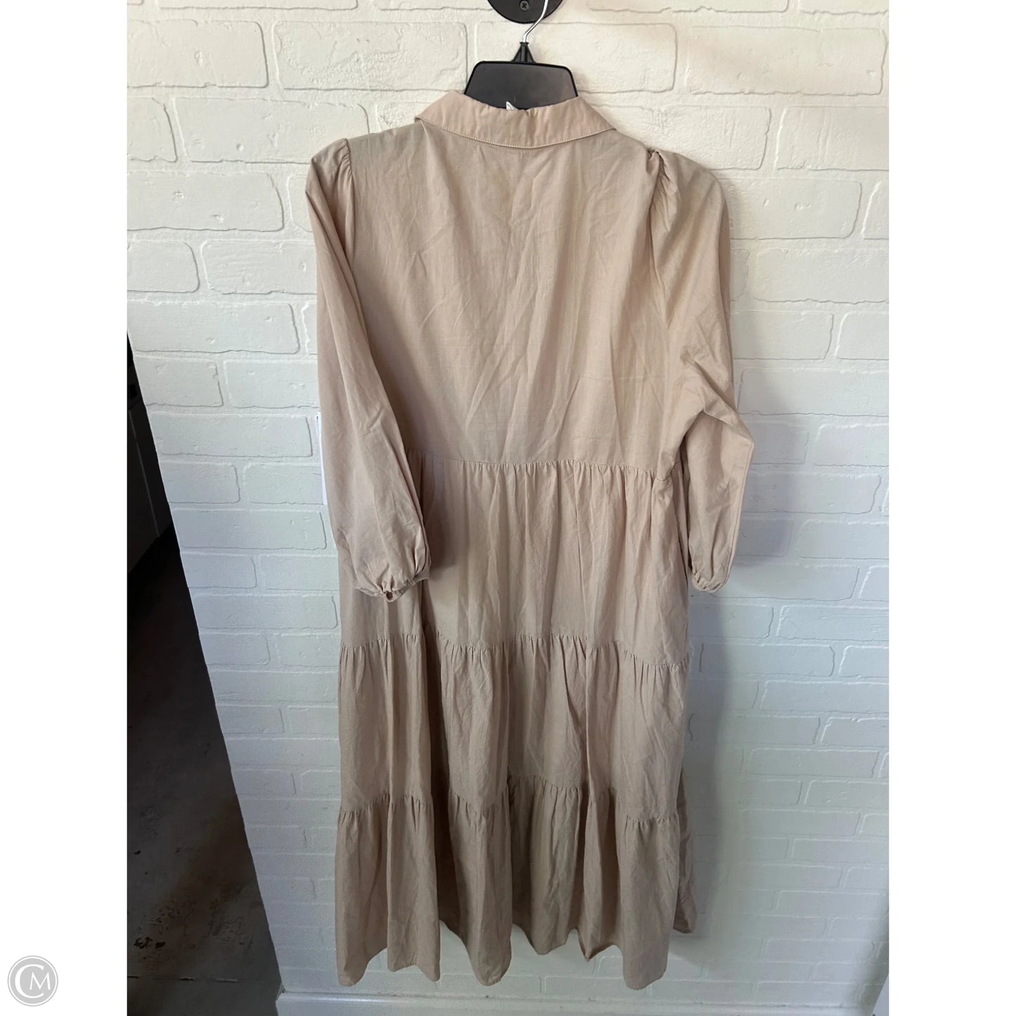 Dress Casual Maxi By Cmb In Tan, Size: M