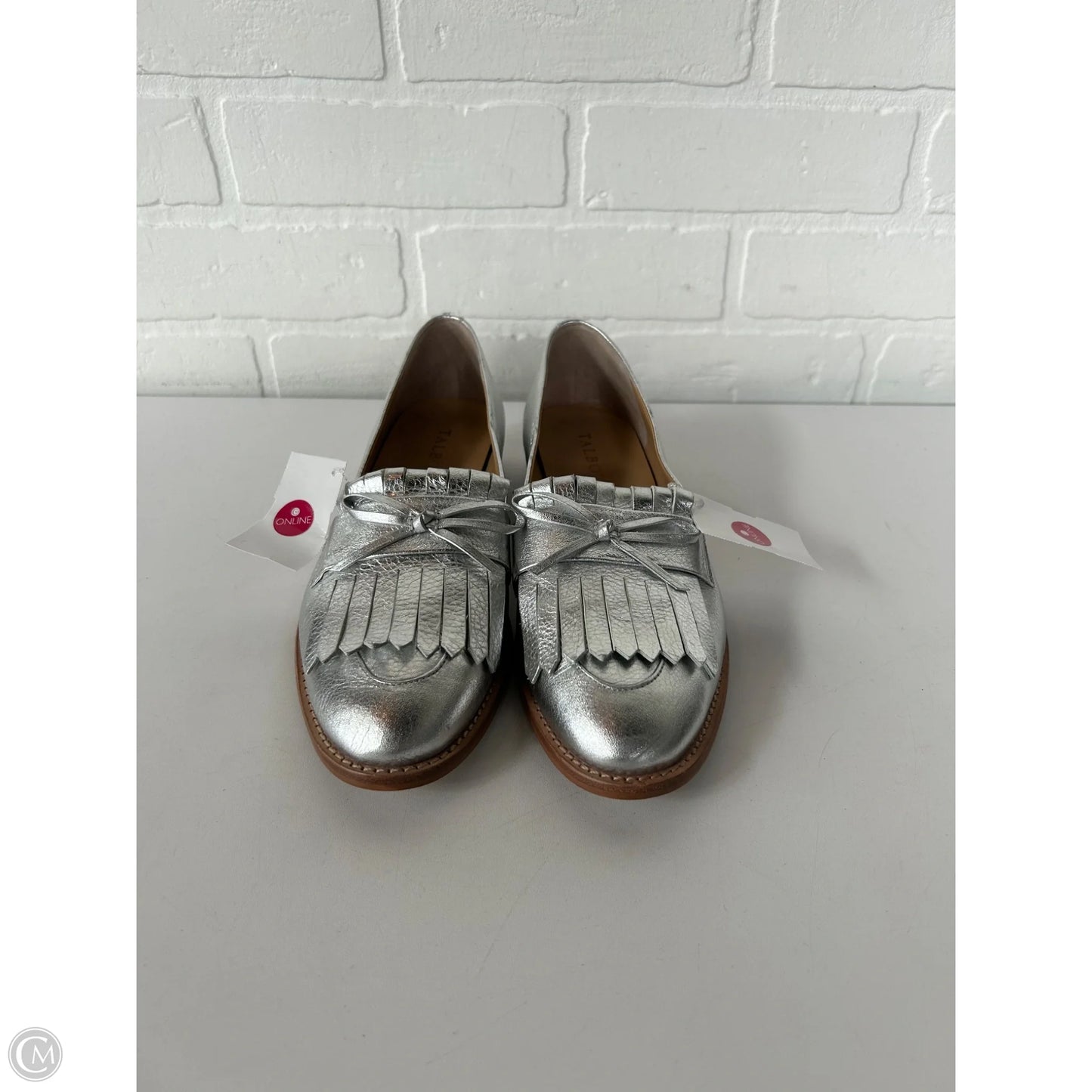 Shoes Flats By Talbots In Silver, Size: 7