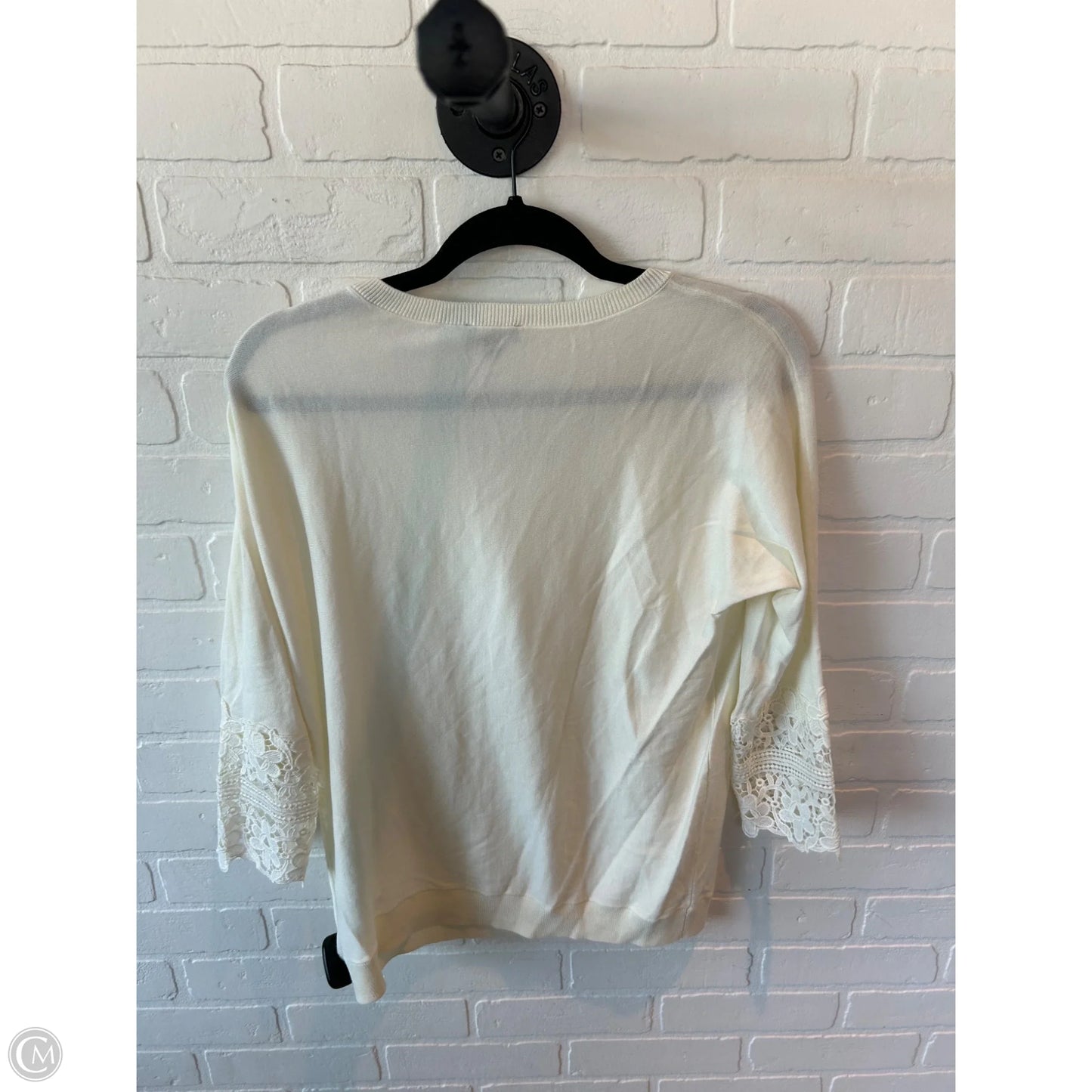 Sweater By Talbots In Cream, Size: S