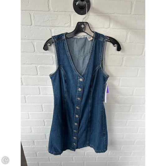 Dress Casual Short By Levis In Blue Denim, Size: S