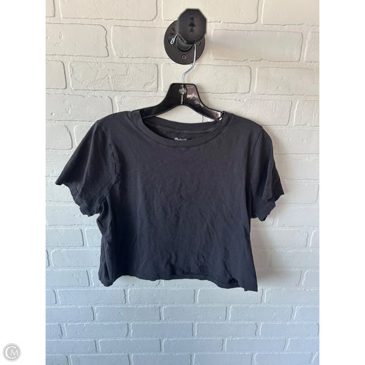 Top Short Sleeve Basic By Madewell In Grey, Size: M