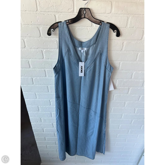 Dress Casual Maxi By Dkny In Blue, Size: M
