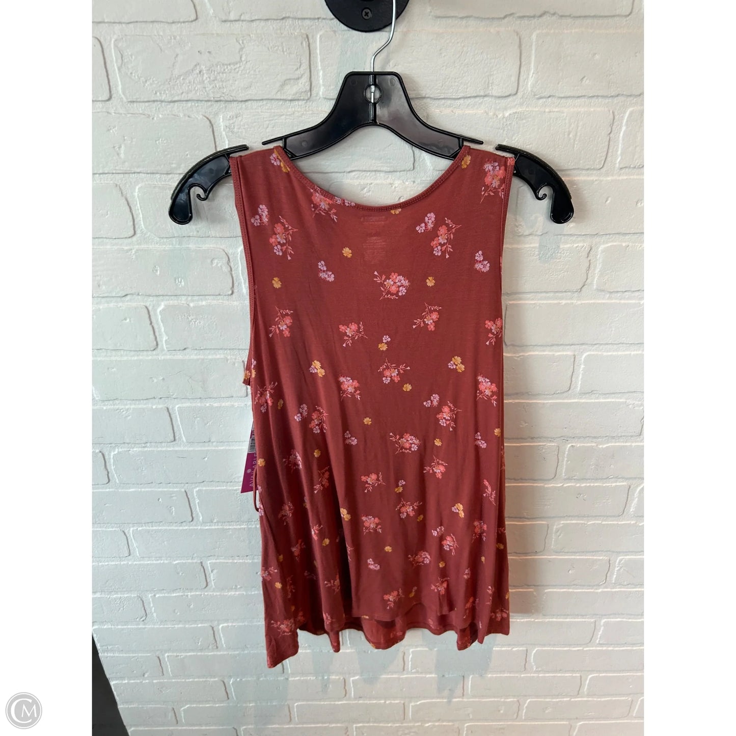 Top Sleeveless By Sonoma In Orange, Size: S