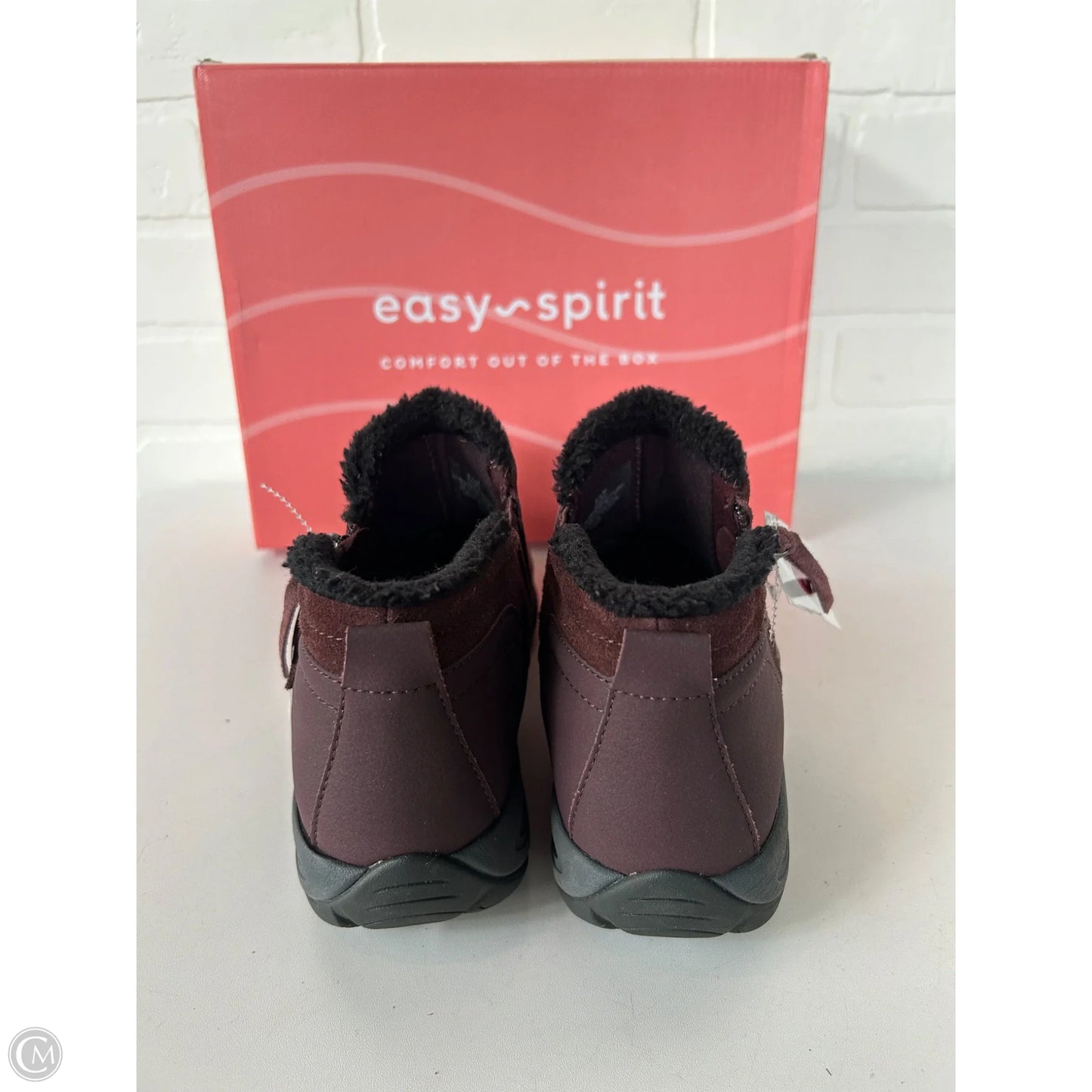 Boots Ankle Flats By Easy Spirit In Maroon, Size: 8.5
