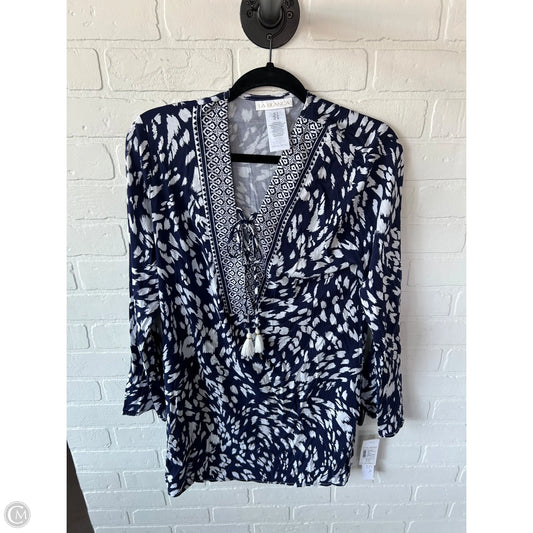 Swimwear Cover-up By La Blanca In Blue & White, Size: S