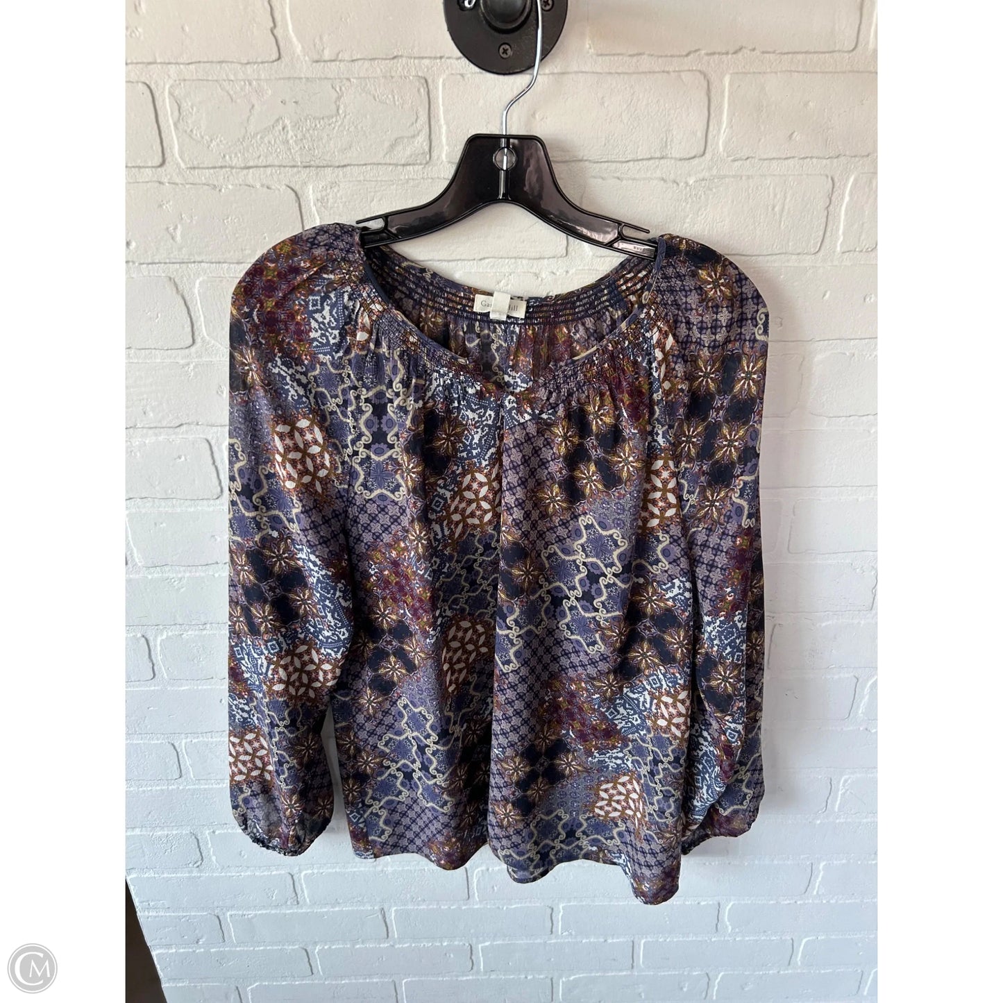 Top Long Sleeve By Garnet Hill In Purple, Size: S