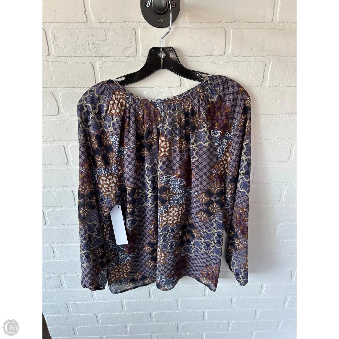 Top Long Sleeve By Garnet Hill In Purple, Size: S