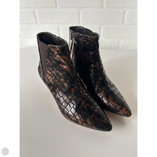 Boots Ankle Heels By Donald Pliner In Brown, Size: 7.5