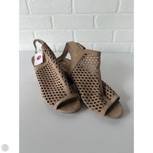 Shoes Heels Block By Unisa In Tan, Size: 10
