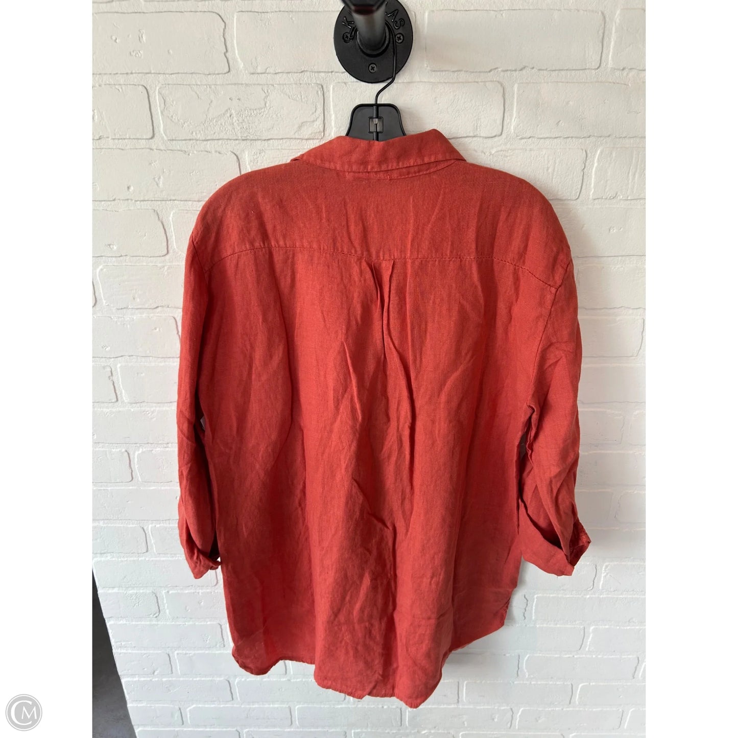 Top 3/4 Sleeve By Clothes Mentor In Orange, Size: Xl