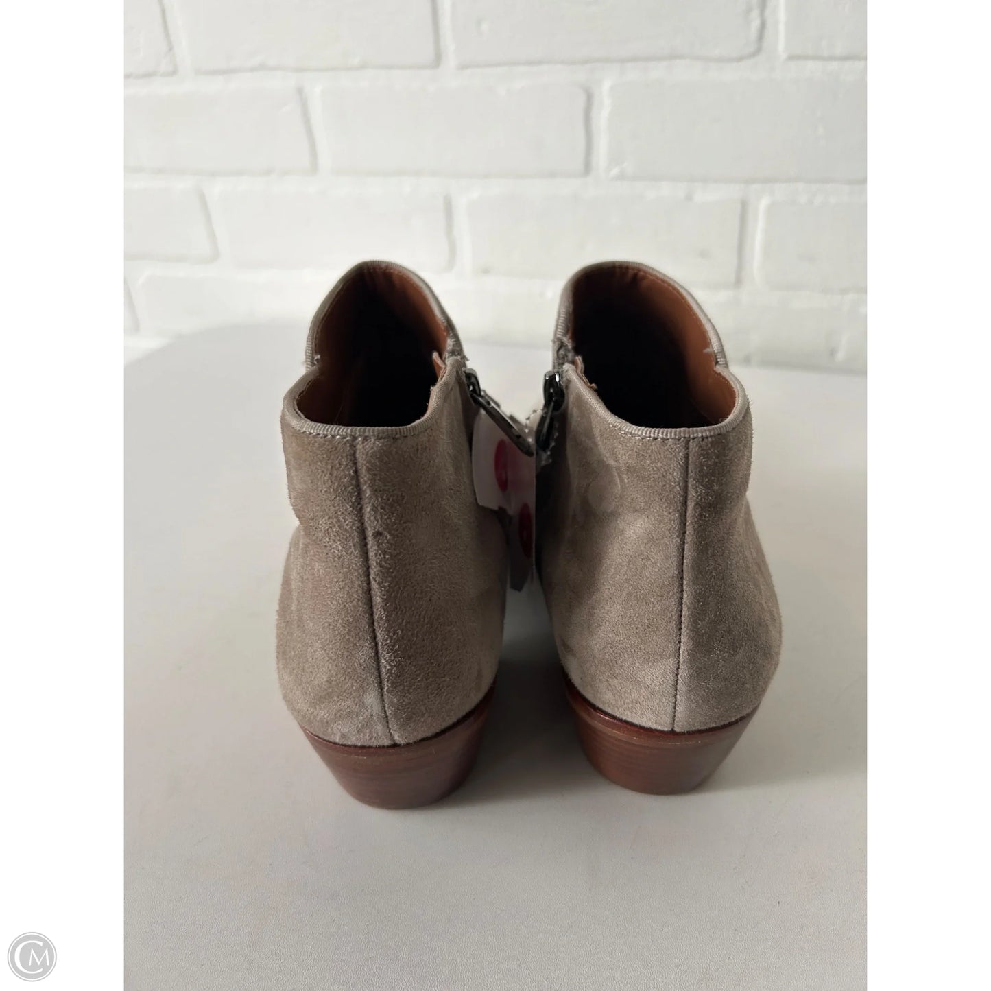 Boots Ankle Heels By Sam Edelman In Taupe, Size: 8