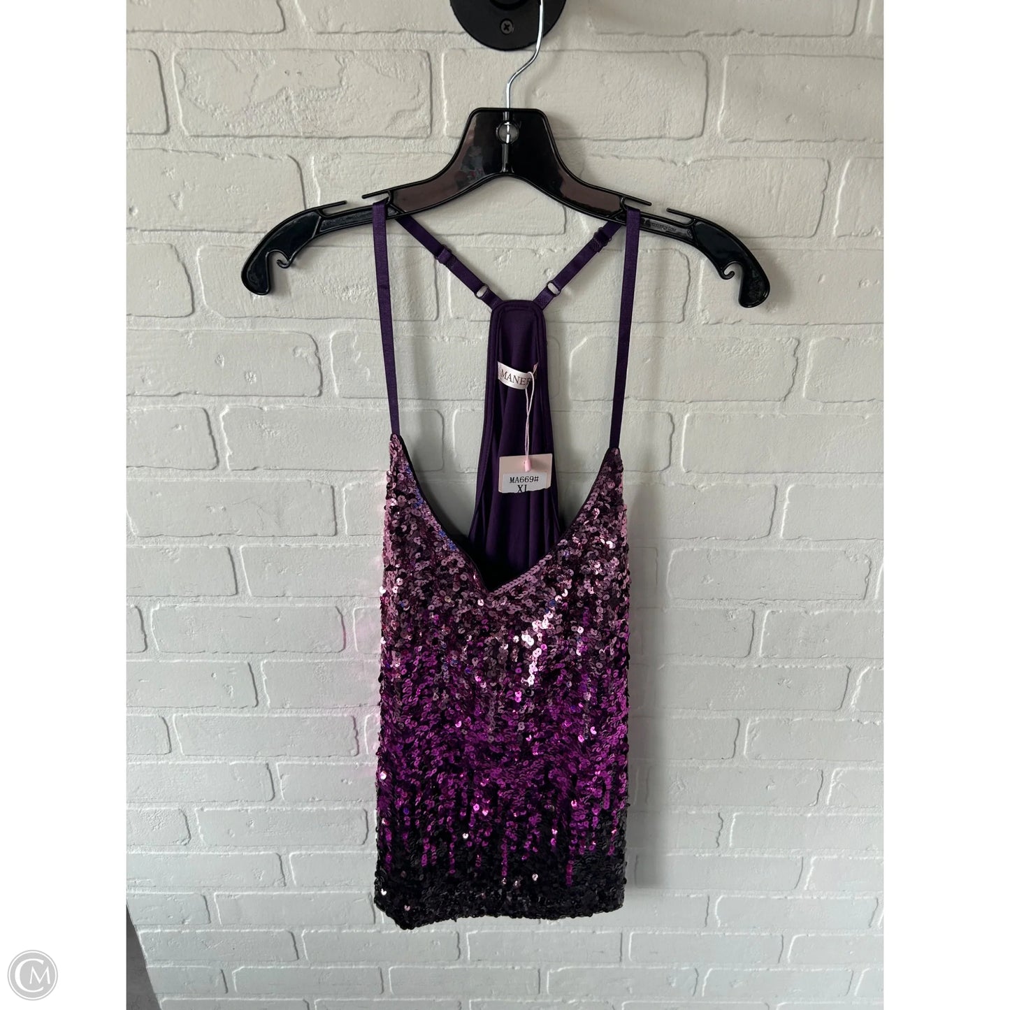 Top Sleeveless By Clothes Mentor In Pink & Purple, Size: Xl