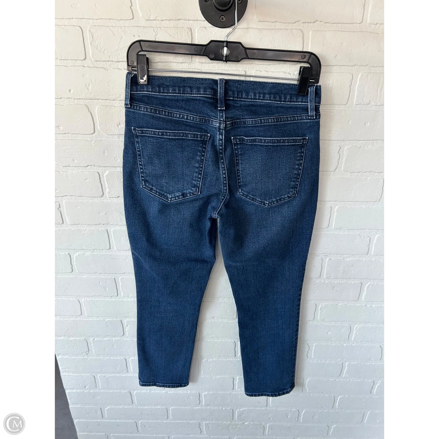 Jeans Straight By Gap In Blue Denim, Size: 4p
