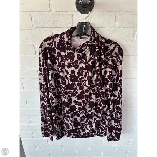 Top Long Sleeve By Ann Taylor In Purple, Size: Xl