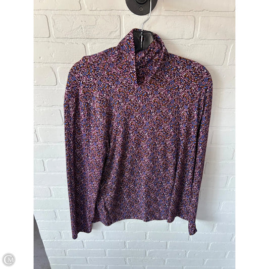 Top Long Sleeve By Ann Taylor In Pink & Purple, Size: Xl