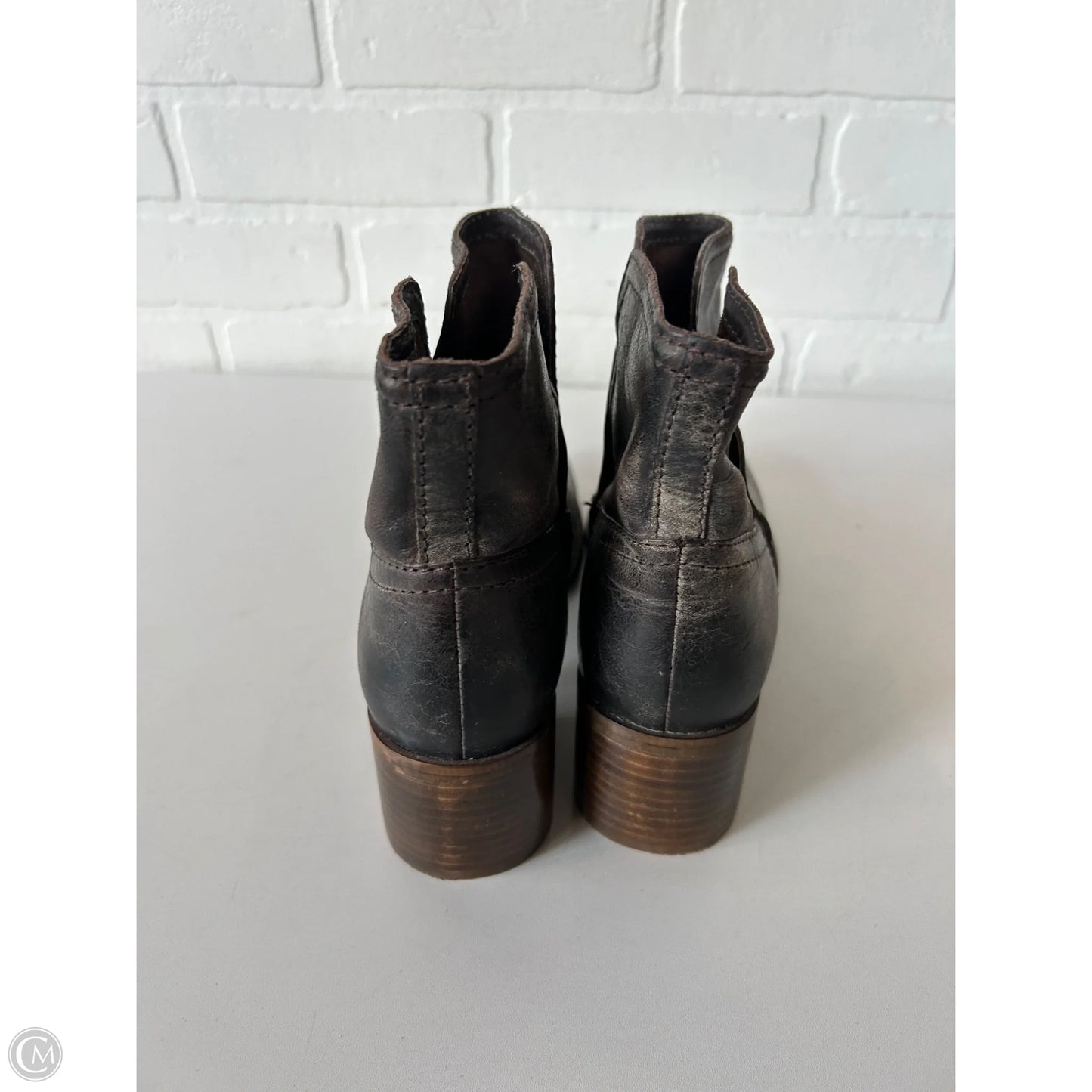 Boots Ankle Heels By Diba In Brown, Size: 8
