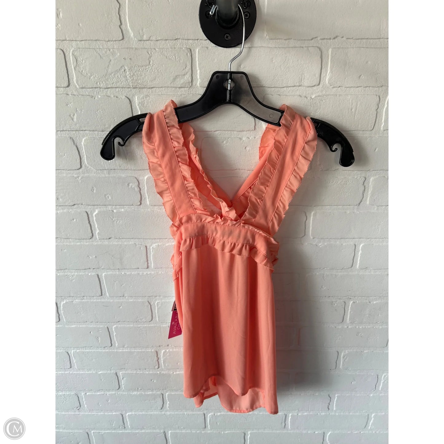 Top Sleeveless By J. Crew In Orange, Size: Xsp