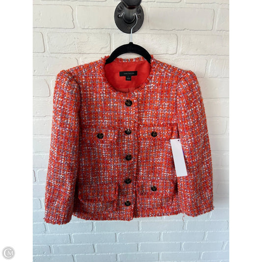 Blazer By Ann Taylor In Orange, Size: S