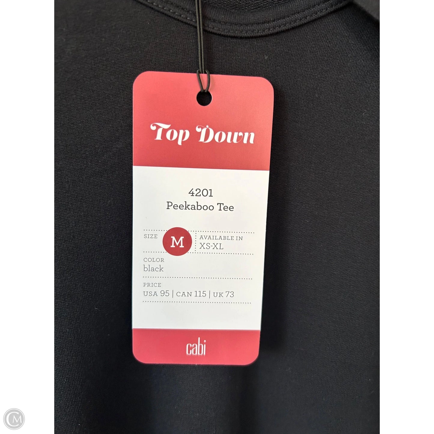 Top Long Sleeve By Cabi In Black, Size: M