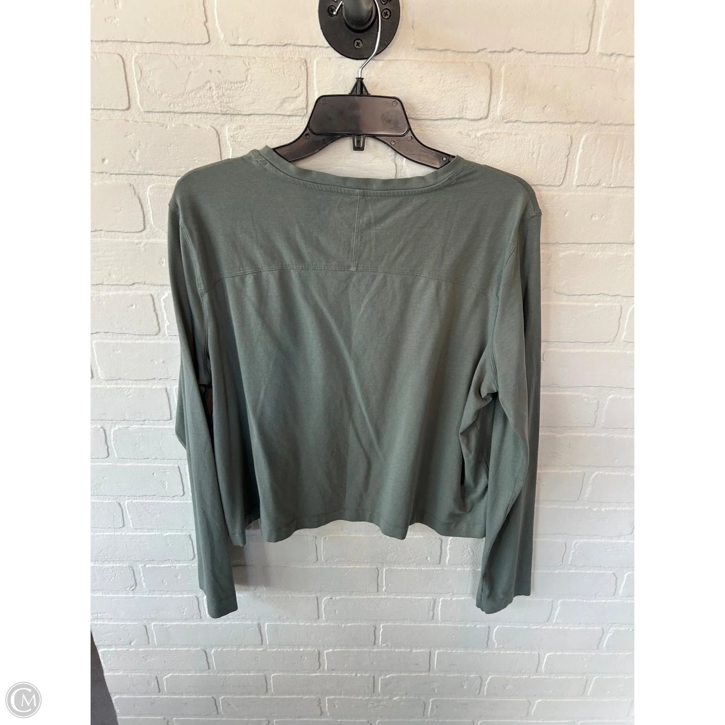 Top Long Sleeve Basic By Flx In Green, Size: Xl
